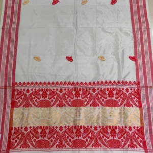 Handwoven Pure Paat (Mulberry Silk) Assamese Gamusa