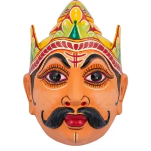 Asura Veer Mukha - Traditional Demon Mask from Majuli
